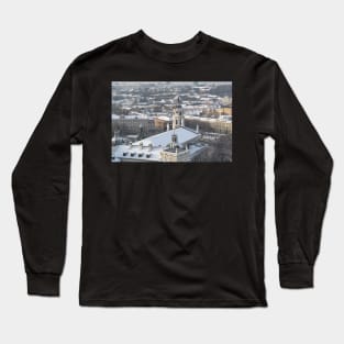 Vilnius old town cityscape Long Sleeve T-Shirt